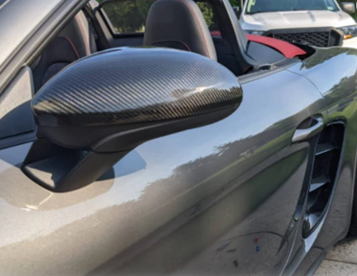 718 Carbon Fiber Side Mirrors (Boxster/Cayman)